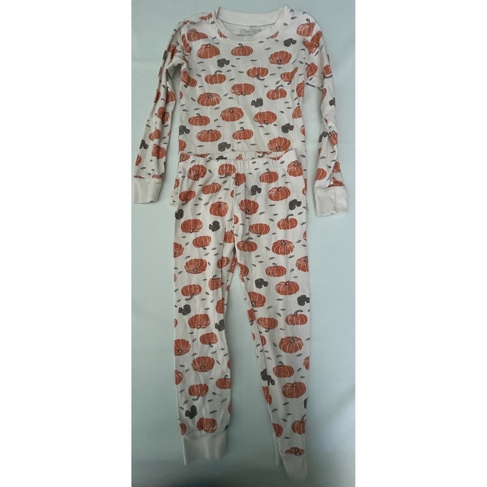 Carters Little Planet Organic Halloween Fall 2 Piece Pajamas 4T Pumpkins